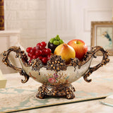 Maxbell Pedestal Fruit Plate Decorative Food Storage Dish with Base for Kitchen Home argent