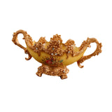 Maxbell Pedestal Fruit Plate Decorative Food Storage Dish with Base for Kitchen Home gold
