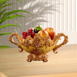 Maxbell Pedestal Fruit Plate Decorative Food Storage Dish with Base for Kitchen Home gold