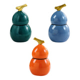 Maxbell Toothpick Holder Dispenser Cotton Swab Jar for Kitchen Home Bathroom Shelves green