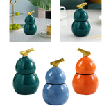 Maxbell Toothpick Holder Dispenser Cotton Swab Jar for Kitchen Home Bathroom Shelves green