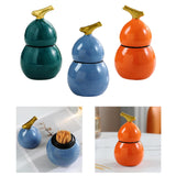 Maxbell Toothpick Holder Dispenser Cotton Swab Jar for Kitchen Home Bathroom Shelves green