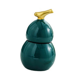 Maxbell Toothpick Holder Dispenser Cotton Swab Jar for Kitchen Home Bathroom Shelves green