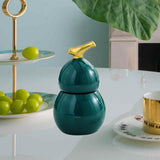 Maxbell Toothpick Holder Dispenser Cotton Swab Jar for Kitchen Home Bathroom Shelves green