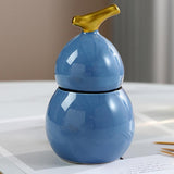 Maxbell Toothpick Holder Dispenser Cotton Swab Jar for Kitchen Home Bathroom Shelves blue