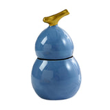 Maxbell Toothpick Holder Dispenser Cotton Swab Jar for Kitchen Home Bathroom Shelves blue
