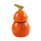 Maxbell Toothpick Holder Dispenser Cotton Swab Jar for Kitchen Home Bathroom Shelves orange