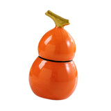 Maxbell Toothpick Holder Dispenser Cotton Swab Jar for Kitchen Home Bathroom Shelves orange