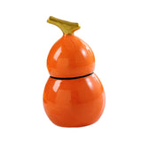 Maxbell Toothpick Holder Dispenser Cotton Swab Jar for Kitchen Home Bathroom Shelves orange