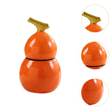 Maxbell Toothpick Holder Dispenser Cotton Swab Jar for Kitchen Home Bathroom Shelves orange