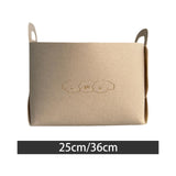 Maxbell Pet Toy Storage Box Large Felt Storage Basket for Clothing Dog Coats Blanket M