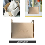 Maxbell Pet Toy Storage Box Large Felt Storage Basket for Clothing Dog Coats Blanket M