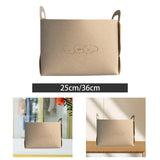 Maxbell Pet Toy Storage Box Large Felt Storage Basket for Clothing Dog Coats Blanket M