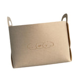 Maxbell Pet Toy Storage Box Large Felt Storage Basket for Clothing Dog Coats Blanket M