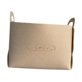 Maxbell Pet Toy Storage Box Large Felt Storage Basket for Clothing Dog Coats Blanket M