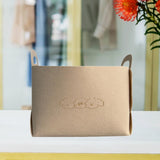 Maxbell Pet Toy Storage Box Large Felt Storage Basket for Clothing Dog Coats Blanket M