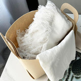 Maxbell Pet Toy Storage Box Large Felt Storage Basket for Clothing Dog Coats Blanket M