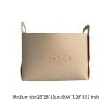 Maxbell Pet Toy Storage Box Large Felt Storage Basket for Clothing Dog Coats Blanket M