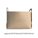 Maxbell Pet Toy Storage Box Large Felt Storage Basket for Clothing Dog Coats Blanket L