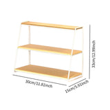 Maxbell 3 Tier Coffee Mug Holder Multifunctional Mug Shelf for Cups Condiments Bowls white S