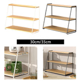 Maxbell 3 Tier Coffee Mug Holder Multifunctional Mug Shelf for Cups Condiments Bowls white S