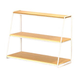 Maxbell 3 Tier Coffee Mug Holder Multifunctional Mug Shelf for Cups Condiments Bowls white S