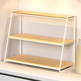 Maxbell 3 Tier Coffee Mug Holder Multifunctional Mug Shelf for Cups Condiments Bowls white S
