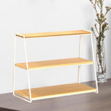 Maxbell 3 Tier Coffee Mug Holder Multifunctional Mug Shelf for Cups Condiments Bowls white S