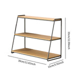 Maxbell 3 Tier Coffee Mug Holder Multifunctional Mug Shelf for Cups Condiments Bowls black S