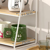 Maxbell 3 Tier Coffee Mug Holder Multifunctional Mug Shelf for Cups Condiments Bowls black S