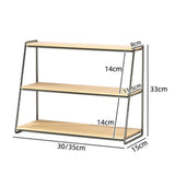 Maxbell 3 Tier Coffee Mug Holder Multifunctional Mug Shelf for Cups Condiments Bowls black S