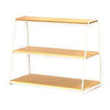 Maxbell 3 Tier Coffee Mug Holder Multifunctional Mug Shelf for Cups Condiments Bowls white L