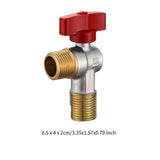 Maxbell Angle Stop Valve 1/2'' Replacement Brass Faucet Valve for Faucet Toilet Sink Red