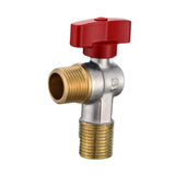 Maxbell Angle Stop Valve 1/2'' Replacement Brass Faucet Valve for Faucet Toilet Sink Red