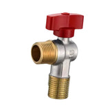 Maxbell Angle Stop Valve 1/2'' Replacement Brass Faucet Valve for Faucet Toilet Sink Red