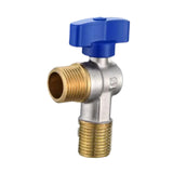 Maxbell Angle Stop Valve 1/2'' Replacement Brass Faucet Valve for Faucet Toilet Sink Blue