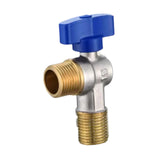 Maxbell Angle Stop Valve 1/2'' Replacement Brass Faucet Valve for Faucet Toilet Sink Blue