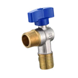 Maxbell Angle Stop Valve 1/2'' Replacement Brass Faucet Valve for Faucet Toilet Sink Blue