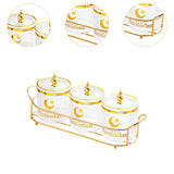 Maxbell Dry Fruit Jars with Lid with Tray Snack Container for Living Room Party Home Transparent