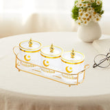 Maxbell Dry Fruit Jars with Lid with Tray Snack Container for Living Room Party Home Transparent