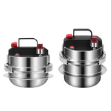 Maxbell Mini Pressure Cooker 304 Stainless Steel Pot for Household Family Restaurant 0.8L