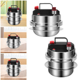 Maxbell Mini Pressure Cooker 304 Stainless Steel Pot for Household Family Restaurant 0.8L