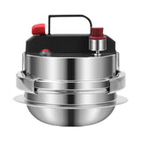 Maxbell Mini Pressure Cooker 304 Stainless Steel Pot for Household Family Restaurant 0.8L