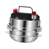 Maxbell Mini Pressure Cooker 304 Stainless Steel Pot for Household Family Restaurant 0.8L