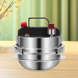 Maxbell Mini Pressure Cooker 304 Stainless Steel Pot for Household Family Restaurant 0.8L