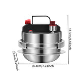 Maxbell Mini Pressure Cooker 304 Stainless Steel Pot for Household Family Restaurant 0.8L