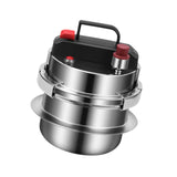 Maxbell Mini Pressure Cooker 304 Stainless Steel Pot for Household Family Restaurant 1.6L
