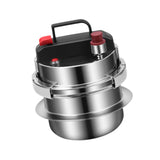 Maxbell Mini Pressure Cooker 304 Stainless Steel Pot for Household Family Restaurant 1.6L