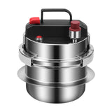 Maxbell Mini Pressure Cooker 304 Stainless Steel Pot for Household Family Restaurant 1.6L