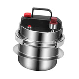 Maxbell Mini Pressure Cooker 304 Stainless Steel Pot for Household Family Restaurant 1.6L
